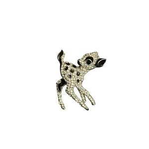 Off Park Collection Bambi Deer Reindeer Brooch Pin Rare HTF 2”